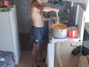 Cooking apricot for the winter is a tasty pastime. 4/16