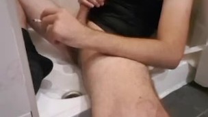 Smoking and pissing in my mouth and all over myself