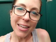 POV Standing Piss Practice At The Porta John Urinal 3/16