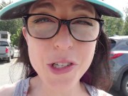HUGE Piss In A Busy Parking Lot