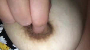 Sucking my big titties 