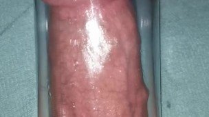 Penis pump session 20 min later