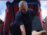Nylonfüsse im Strandkorb ** Urlaub Wangerland **