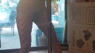 Rainbow pole dance