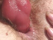 Tiny holes get stretched by knot pink pussy tight ass 8/16