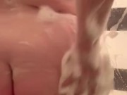 Sudsy Soapy Sexy 40DD BBW MILF has a short private viewing just for you. Want more? Contact me