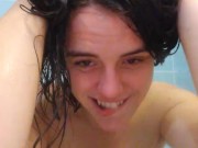 PinkMoonLust Onlyfans Crazy Slut Bends Over Spreads Gapes Pussy Pee Sits in her Piss Spits 3 Times 10/16