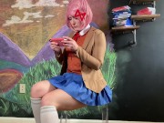 Natsuki Upskirts n Wedgies DDLC TEASER OmankoVivi Doki Doki Literature Club 6/16