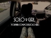 Uber driver definitely noticed my risky masturbation in the back seat, play with pussy in the car 1/16