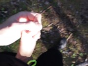 Massive cumshot all over me. Exhib outdoor nudity | Johann Wood