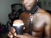 Toy play Ebony male Solo Let play with your pussy Mr.C role play 1/16