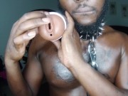 Toy play Ebony male Solo Let play with your pussy Mr.C role play 10/16