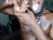Toy play Ebony male Solo Let play with your pussy Mr.C role play 15/16
