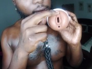Toy play Ebony male Solo Let play with your pussy Mr.C role play 2/16