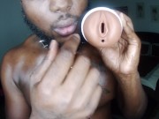 Toy play Ebony male Solo Let play with your pussy Mr.C role play 5/16