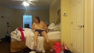 BBW Nurse Vicki gets dress after a shower