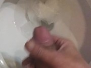 Me jerking off into the toilet