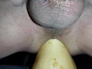 huge vegetable insertion close up - Screenshot 5 of 16 - Anal Gape