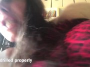 muscle woman with giant dildo strapon dildo 40 cm 16/16