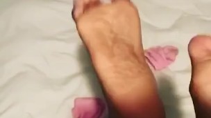 Ebony Teen Soles up close POV