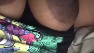 Who wants to Suck these big black areolas?