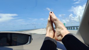 My feet at 7 mile bridge fl