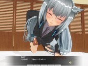 3D HENTAI сute girl jerk off you POV