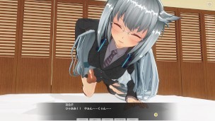 3D HENTAI сute girl jerk off you POV