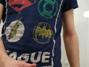 Wanking in hotel bathroom 1/16