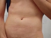 Wanking in hotel bathroom 13/16