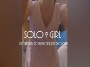 Slutty teen public masturbation in the dressing room, plays with pussy fingers close up 1/16