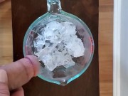 Making some iced pee