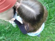 Japanese Kitty ❤️ 19 Year Old JAV Teen Gives Blowjob in Public UNCENSORED 13/16