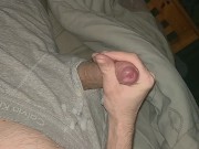 Slow motion cumshot at bedtime 12/16