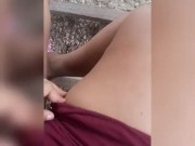 Tocandome la chucha al aire libre