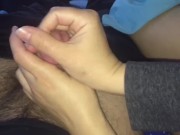 HORNY MILF GIVES NEIGHBOR A HANDJOB FOR HELPING HER MOVE 4/16