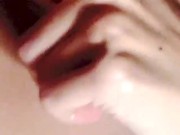 Urethral handjob with finger insertion 12/16