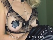 Non Humiliation Cum Encouragement JOI Black Lipstick Positive Femdom Mezermize 3/16