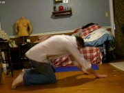 Letting Her Be In Charge For Once. Whips my Back With Belt . Looks Hot In her short skirt and Heels 1/16