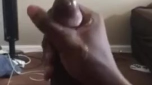 JERKING MY BBC AND CUMMING HARD ASF. 10 INCH DICK