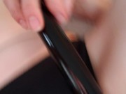 Creamy Black Panties On My Tiny Titties 11/16