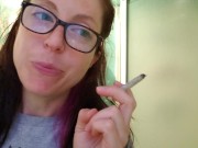 Nerdy Milf Pissing into A Wad of TP Before bed 4/16