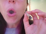 Nerdy Milf Pissing into A Wad of TP Before bed 6/16