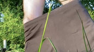 outdoor bicycle bike wank - rode to the woods and masturbated outdoors. Dogging, public sex outdoor