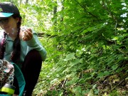 Smoking Hiker Puts On A Menstrual Pad 15/16