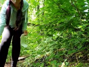 Smoking Hiker Puts On A Menstrual Pad 6/16