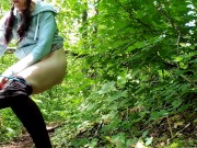 Smoking Hiker Puts On A Menstrual Pad 9/16