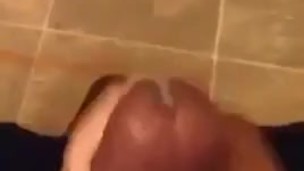 Cumshot in my job’s bathroom