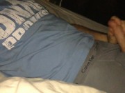 Shooting my load in my mates bed 5/16