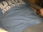 Shooting my load in my mates bed 9/16